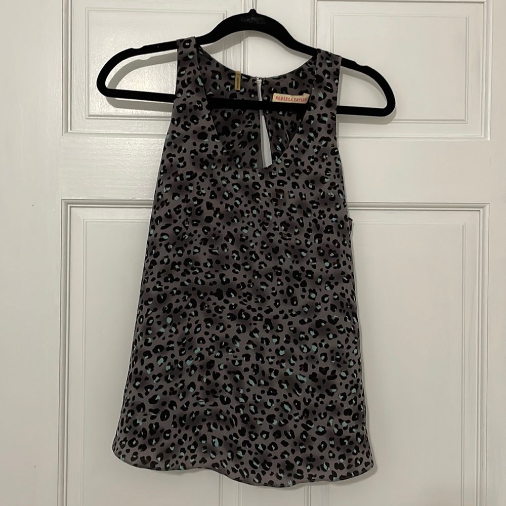 Rebecca Taylor Sleeveless Silk Blouse